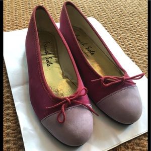 London Sole by Jane Winkworth suede ballet flats
